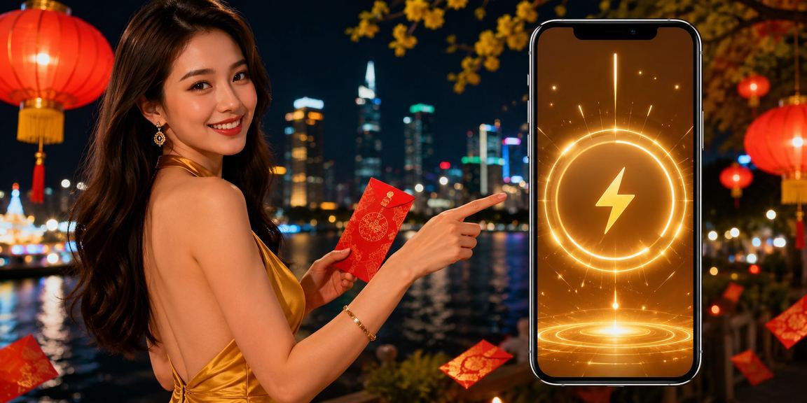 Không khí lễ hội tài chính và thưởng đỏ tại TP. Hồ Chí Minh lung linh đèn lồng
