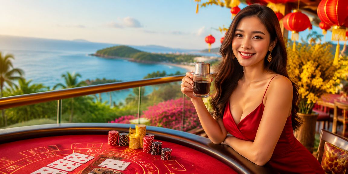 Người chơi Baccarat tại khu nghỉ dưỡng Phú Quốc với không gian sang trọng
